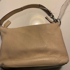 Tan Coach purse